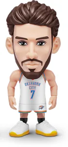 Figura de Chet Holmgren de ZURU NBA Ballers Serie 2 sobre fondo blanco