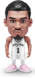 Figura de Victor Wembanyama de ZURU NBA Ballers Serie 2 sobre fondo blanco