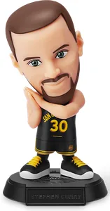 Figura de Stephen Curry con pose especial de ZURU NBA Ballers Serie 1