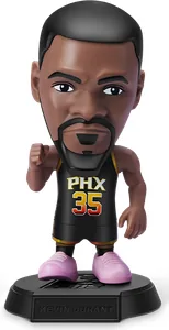 Figura de Kevin Durant de los Suns con equipacion oscura