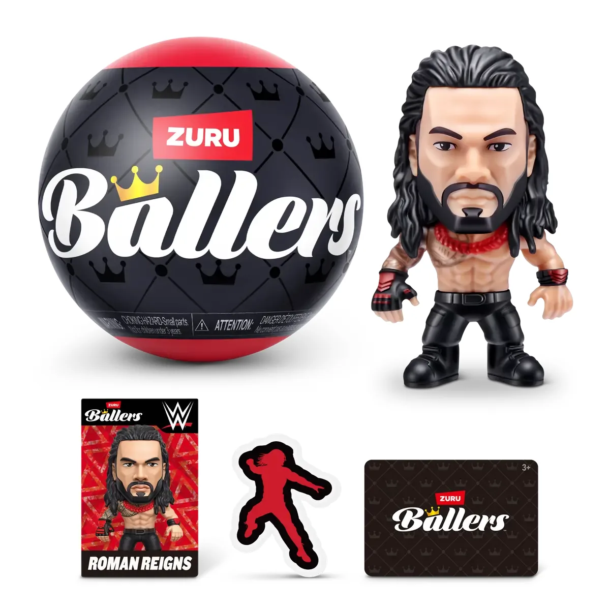 Pack oficial de ZURU WWE Ballers Serie 1 con la cápsula y las figuras de los luchadores