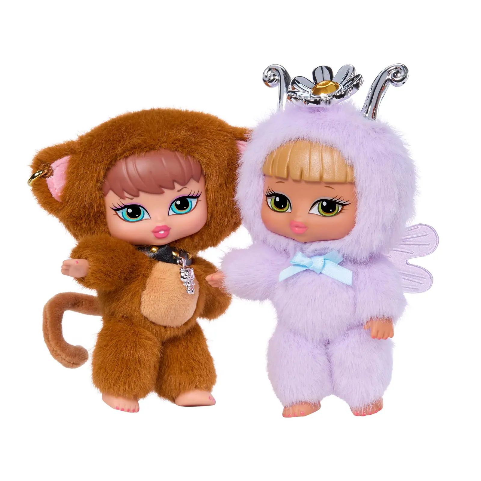 Fianna y Meygan de la serie Bratz Bratziez Iconz Bestiez con su packaging