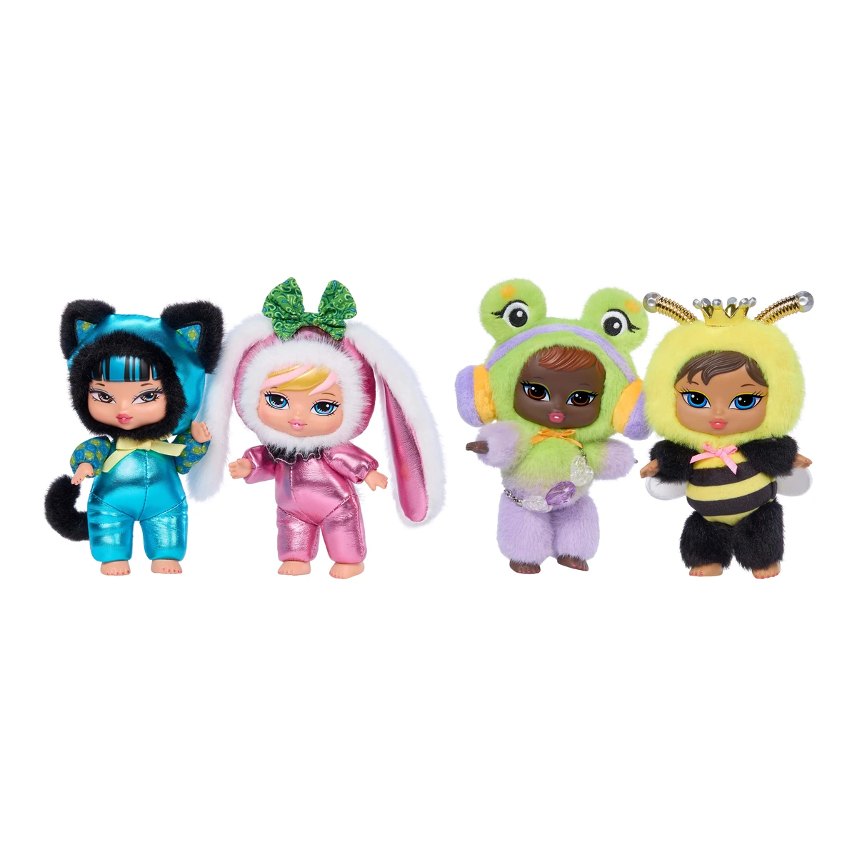 Bratz Bratziez de las series Tokyo a Go-Go e Iconz Bestiez con faceplate rigido y cuerpo de peluche