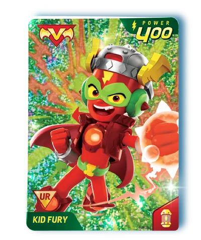 Carta Ultra Rare de Kid Fury (1UR004)