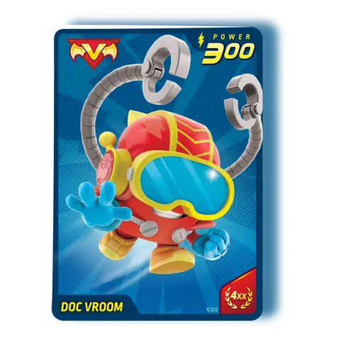 Carta de Doc Vroom, villano de POWER 300 con la habilidad Gana 4XX