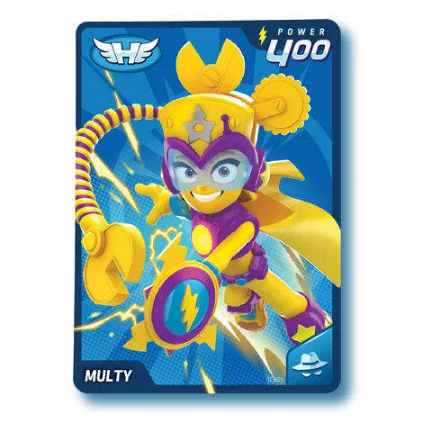 Carta de Multy, héroe de POWER 400 con la habilidad Espía