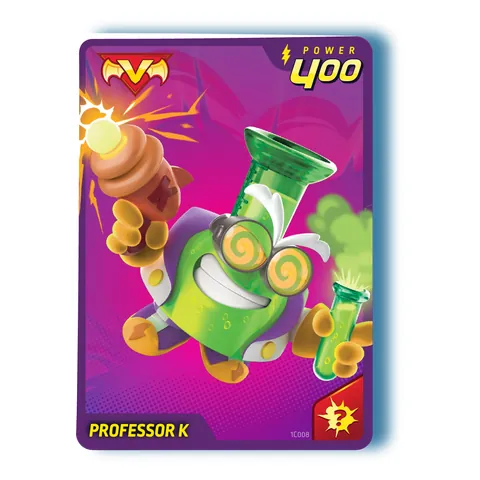Carta de Professor K, villano de POWER 400 con la habilidad Caos