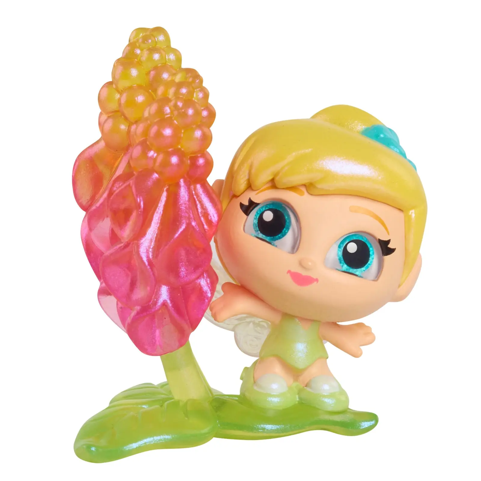 Tinker Bell exclusiva del Doorables In Full Bloom Mega Peek con alas y flor translúcidas
