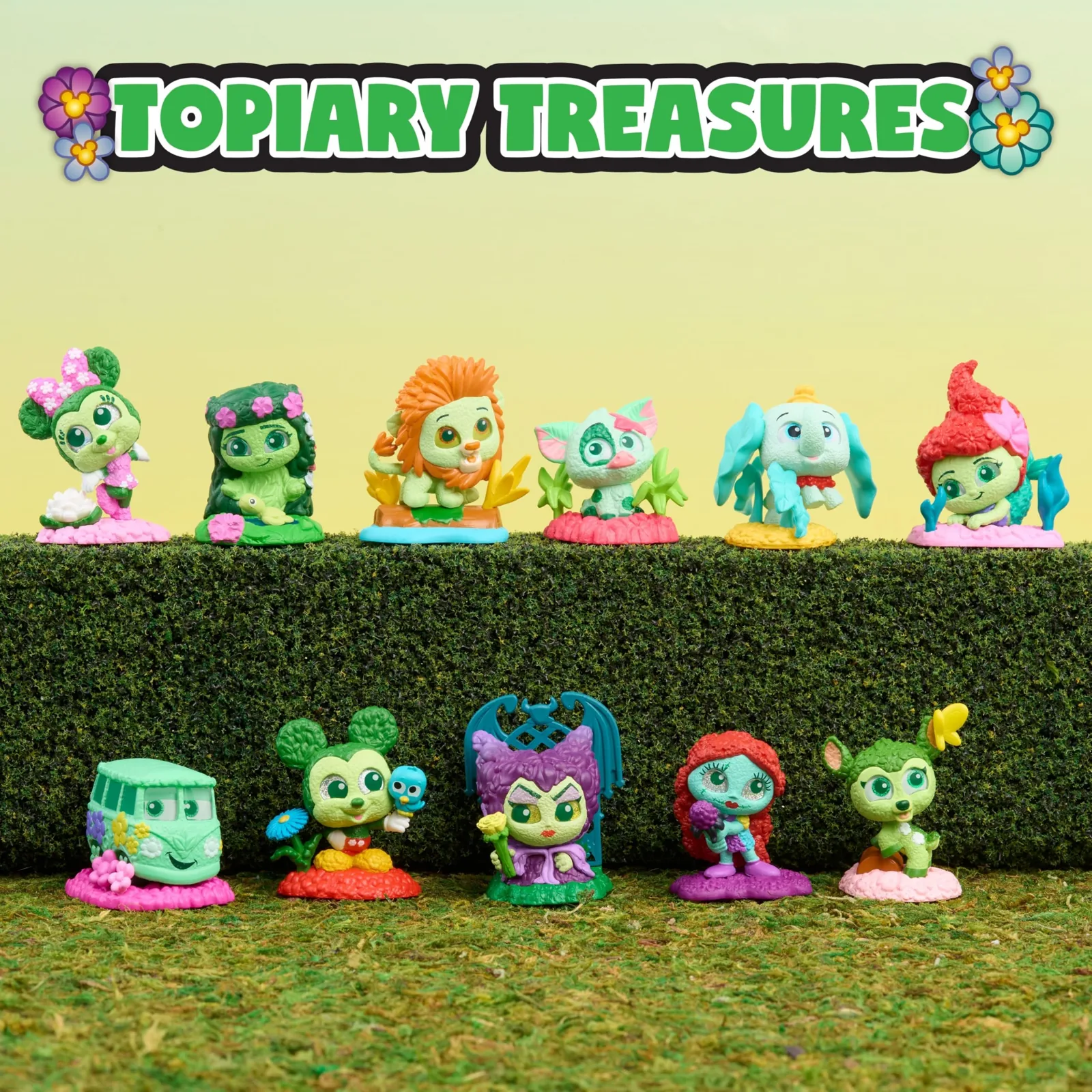 Grupo Topiary Treasures de Disney Doorables In Full Bloom Serie 15 con 11 figuras