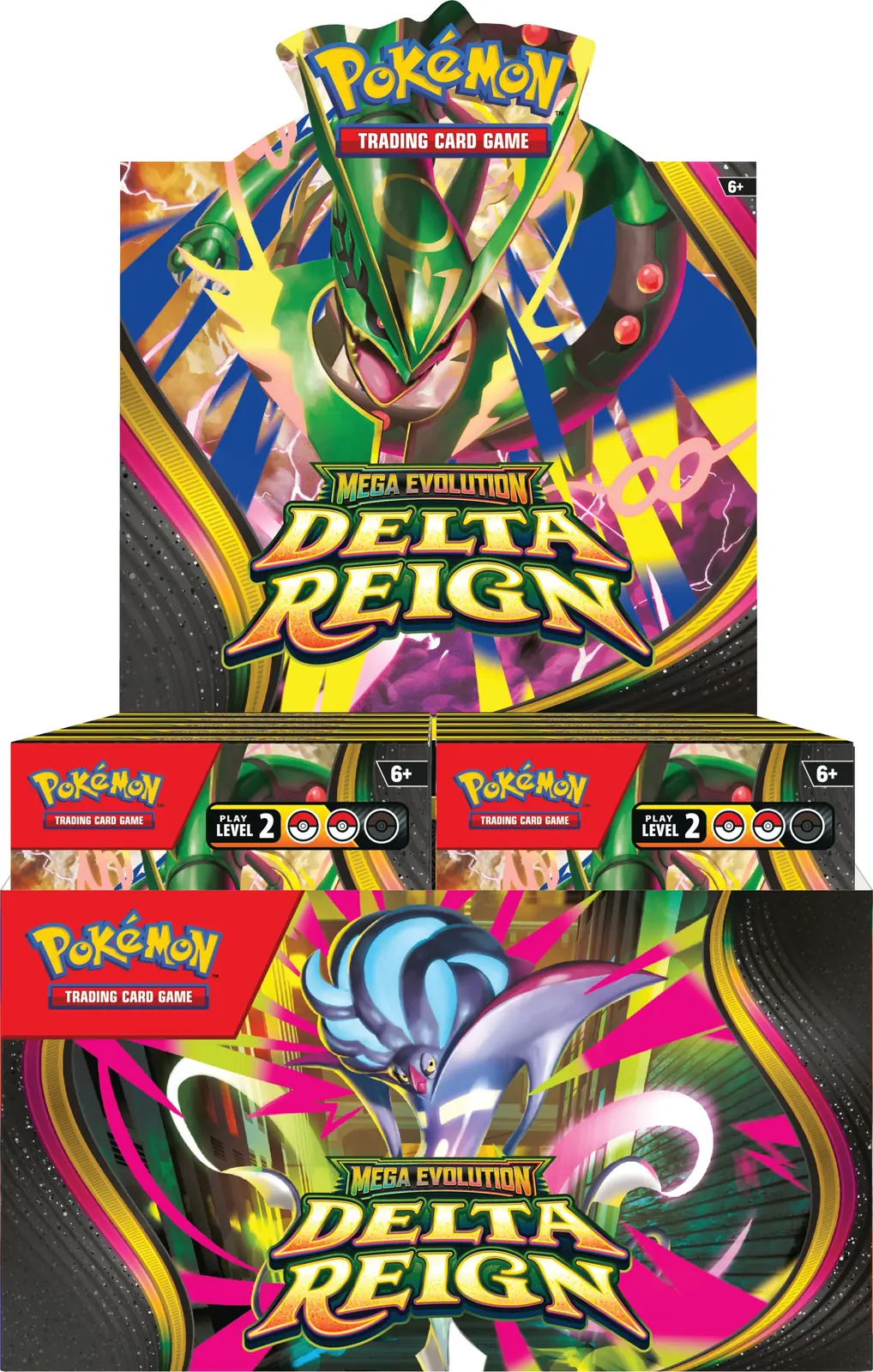 Display de cajas Build and Battle de Pokémon TCG Delta Reign