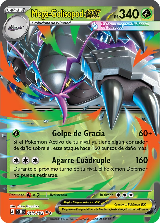 Carta Mega-Golisopod ex de Dominio Delta en español, tipo Planta de 340 PS