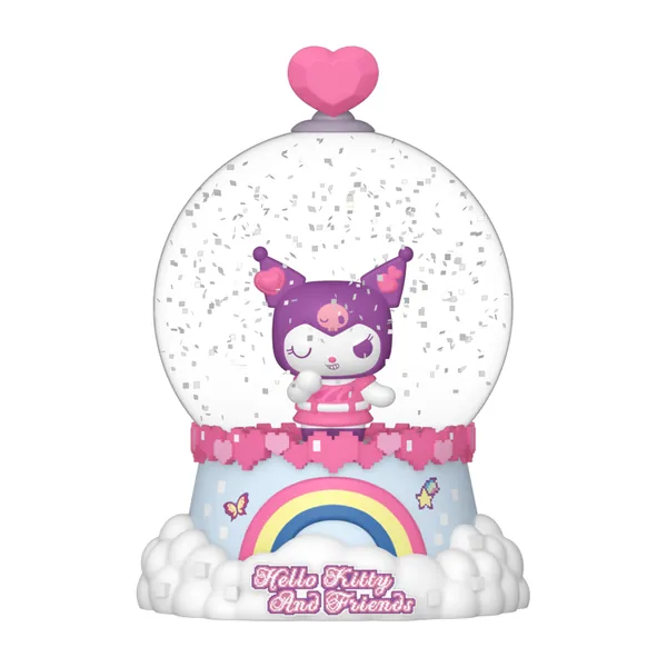 Kuromi Y2K en la Mini Glitter Globe de Funko Mystery Minis Hello Kitty and Friends