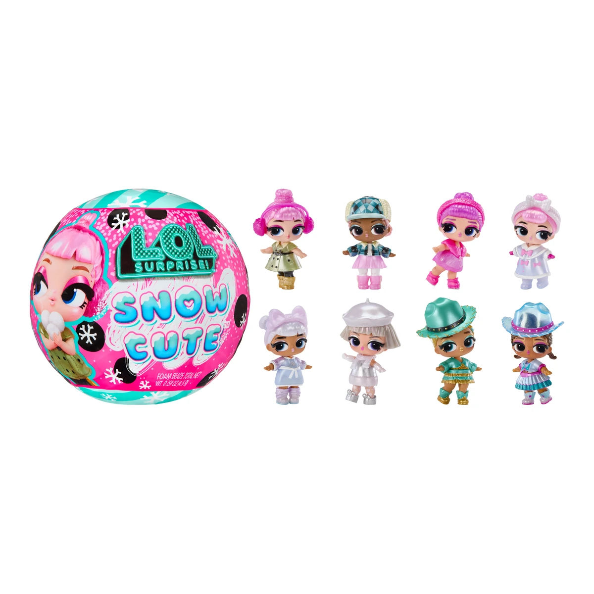 L.O.L. Surprise Snow Cute Tots: la bola sorpresa y las 8 muñecas de invierno de la serie