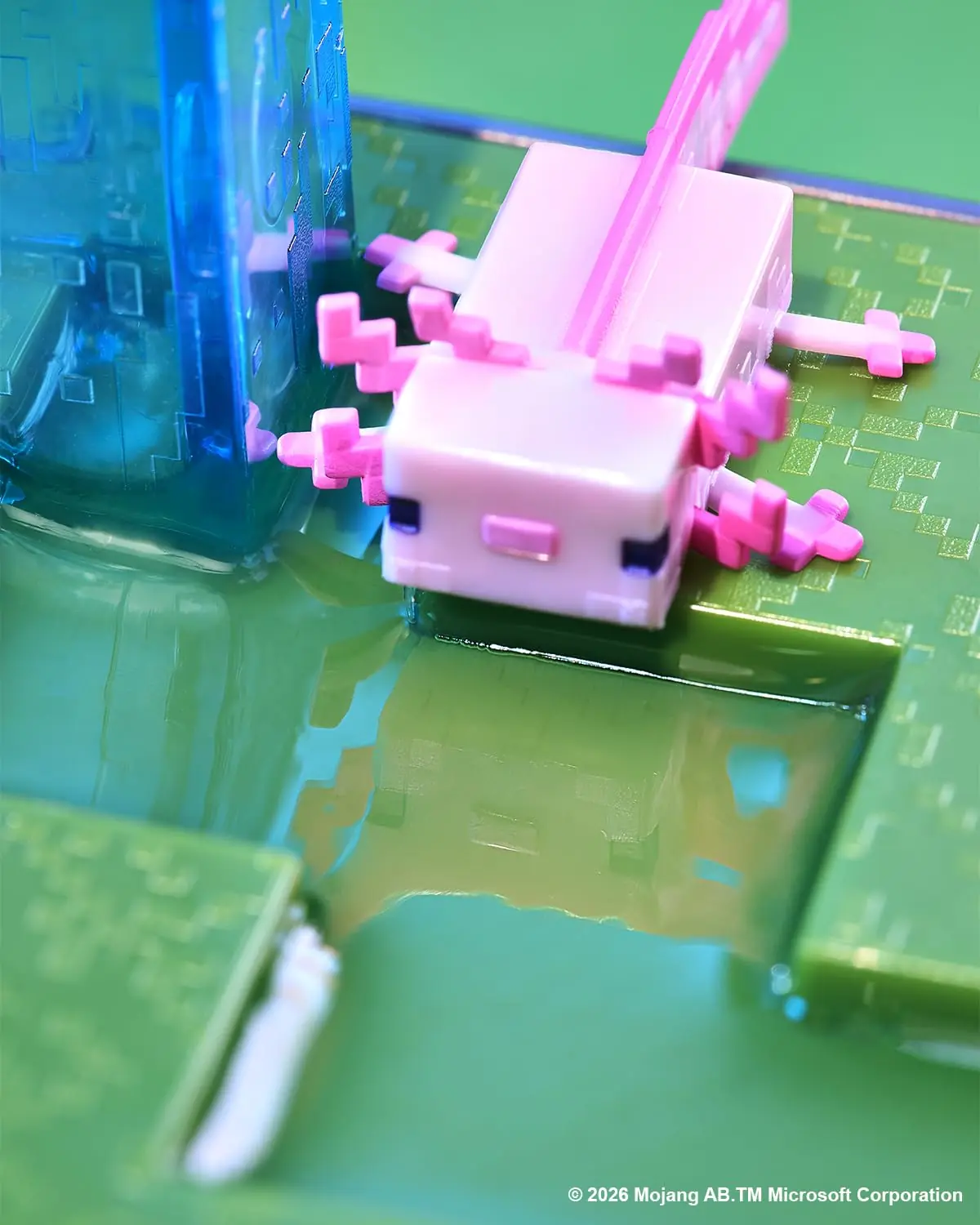Ajolote rosa de Axolotl Habitat, Miniverse Minecraft Series 2