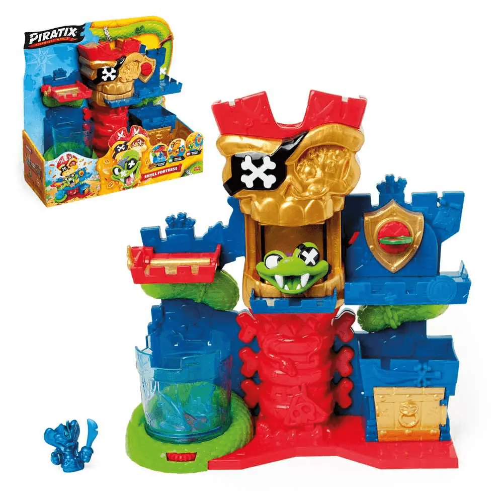 Skull Fortress de Piratix Secret Treasure con su figura Color Reveal exclusiva
