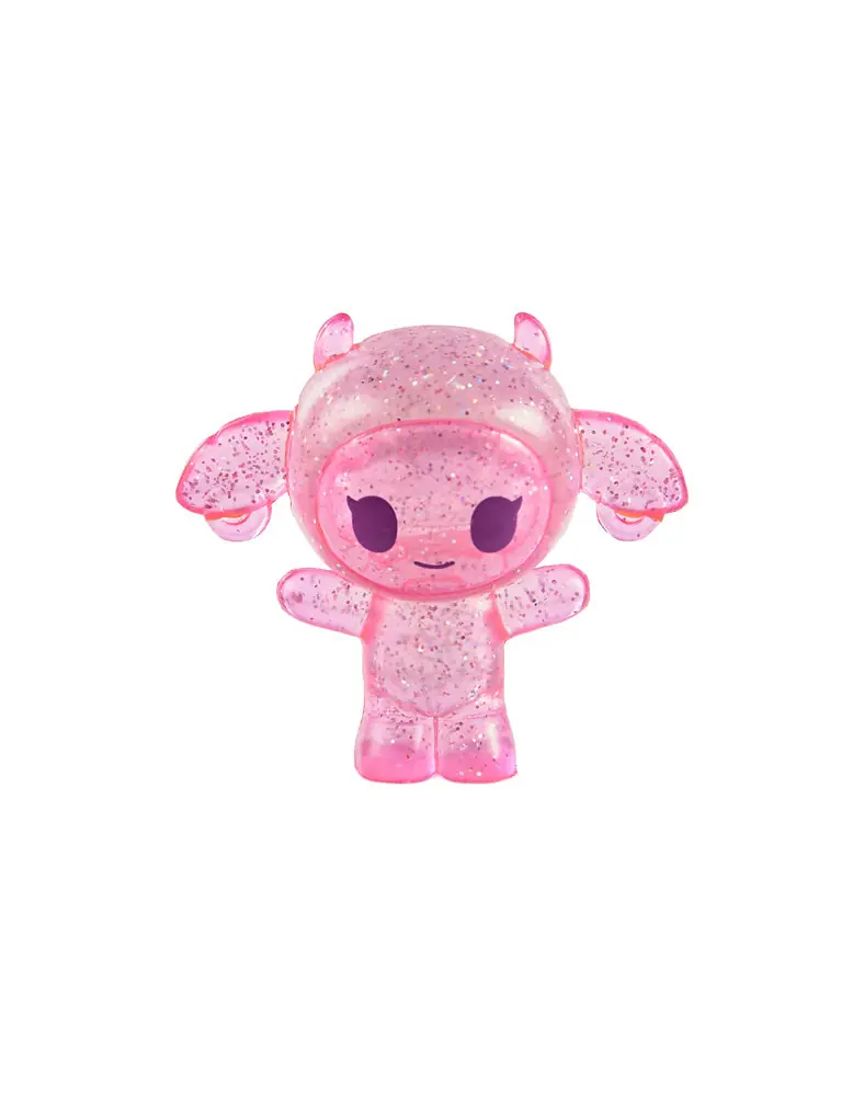 Mozzarella transparente con purpurina rosa de tokidoki Chibi Blind Bag