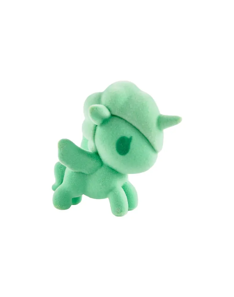 Unicorno flocado verde menta de tokidoki Chibi Blind Bag