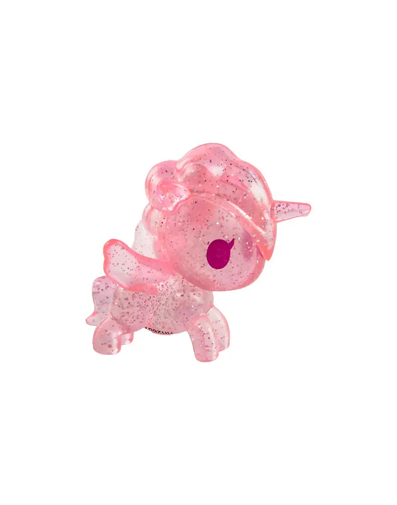 Unicorno transparente con purpurina rosa de tokidoki Chibi Blind Bag