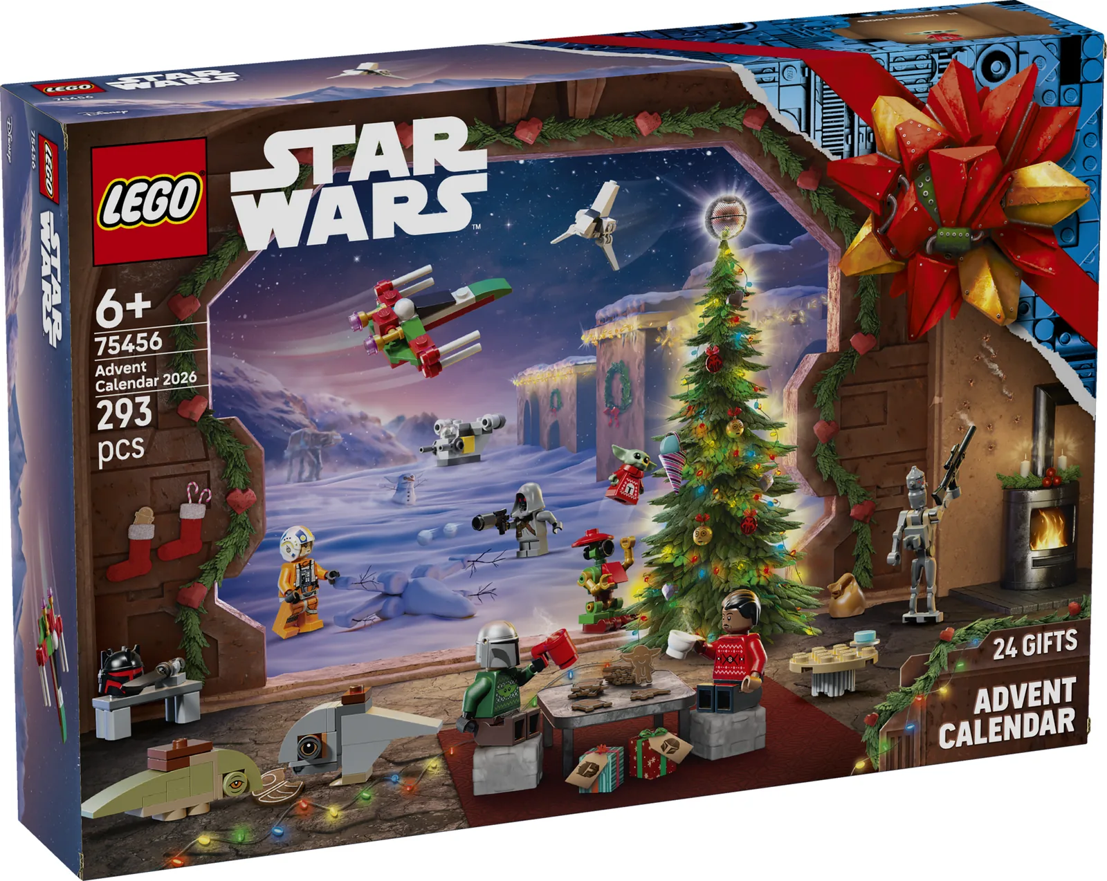 Caja del calendario de Adviento LEGO Star Wars 2026 75456