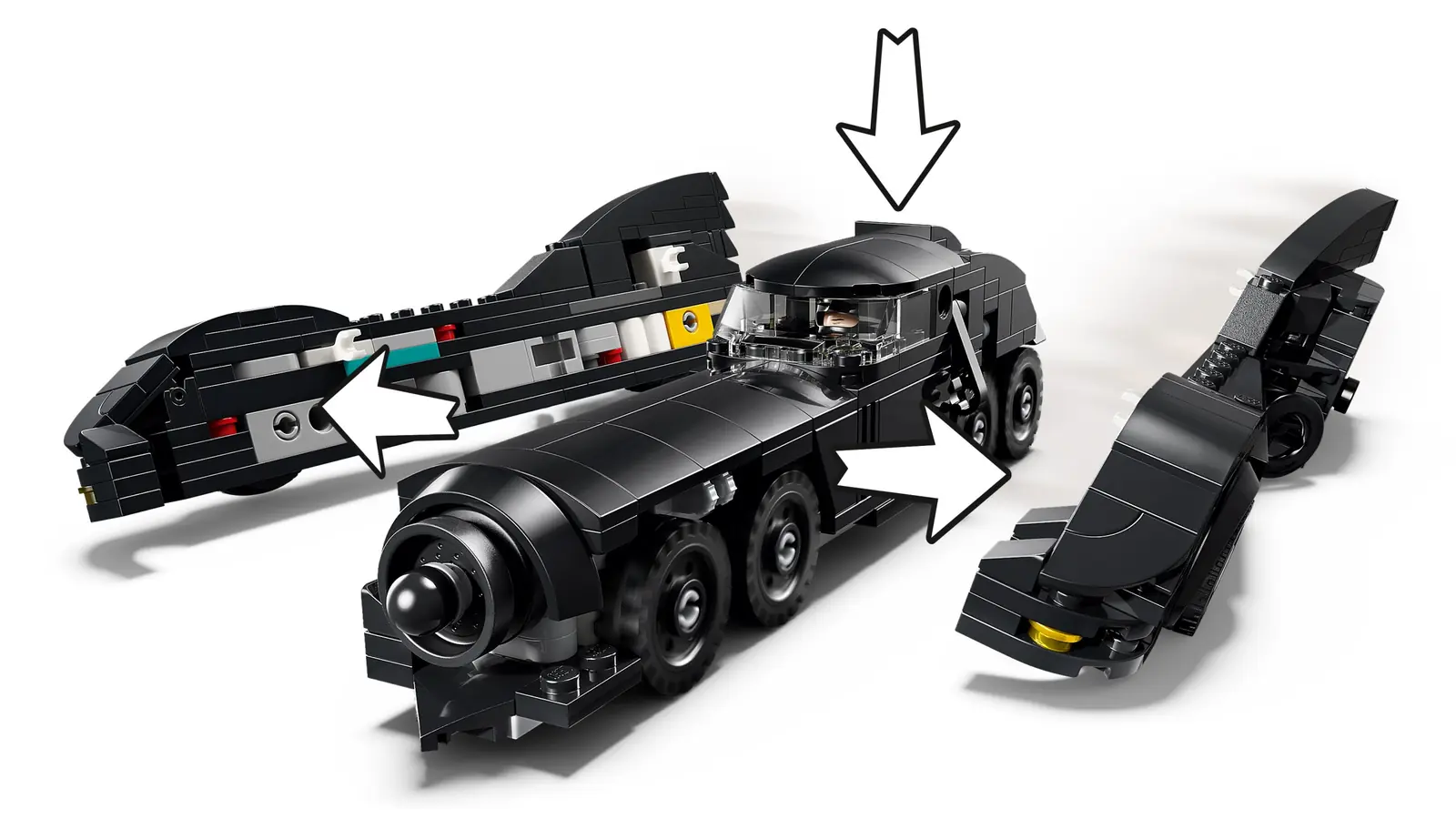 El Batmóvil LEGO 67008 se separa y se convierte en Batmisil