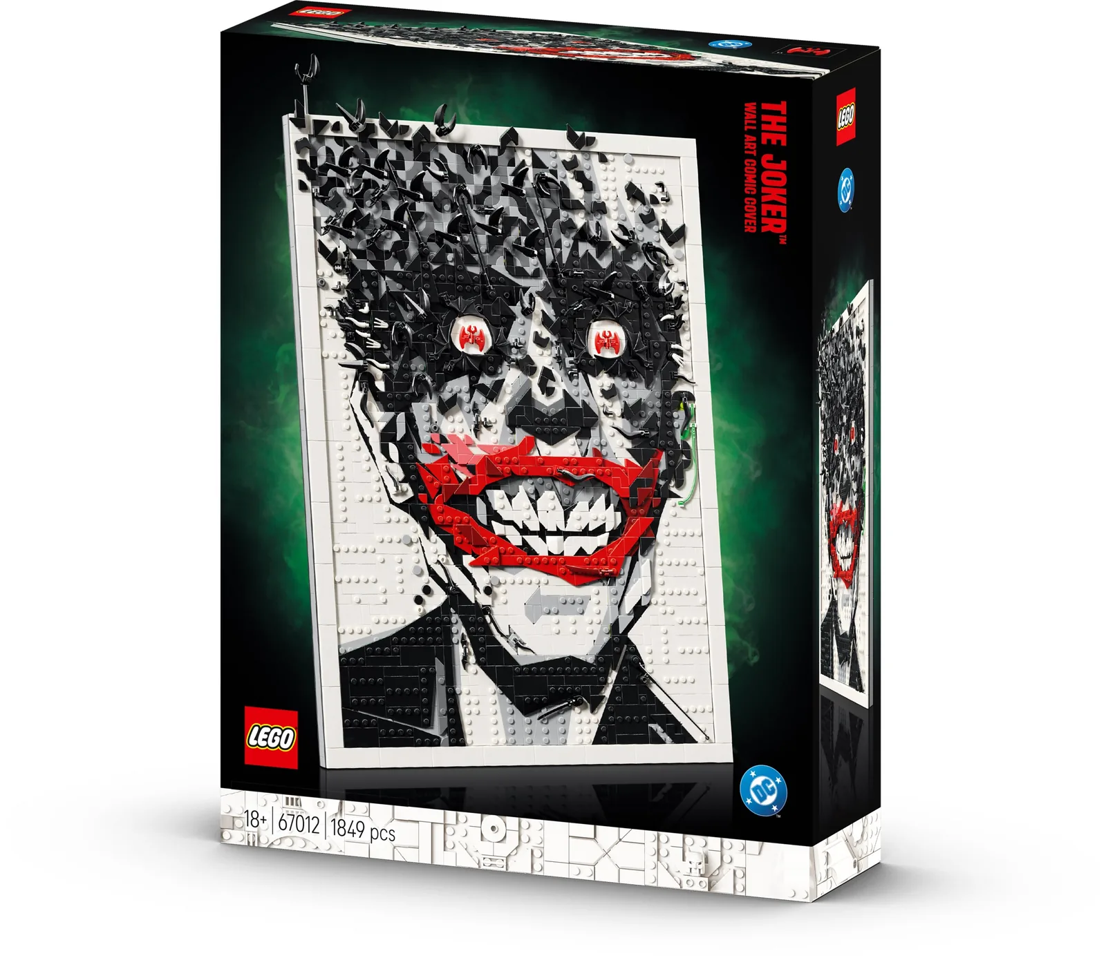 Caja del set LEGO 67012 Arte Mural Portada de Cómic de The Joker