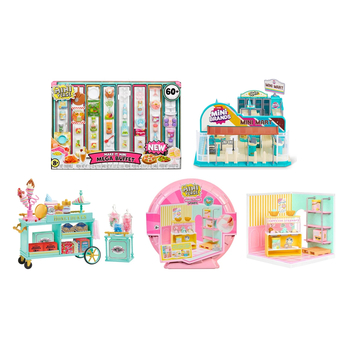 Ofertas Miniverse y Mini Brands en la Fiesta de Ofertas Prime: Mega Buffet, Retro Mini Mart, Honeydukes Trolley y Spaces Ice Cream Shop