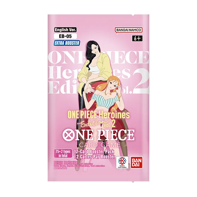 Sobre de EB-05 ONE PIECE Heroines Edition vol.2 en inglés con Boa Hancock y Nami, el que viene dos veces en la Gift Collection